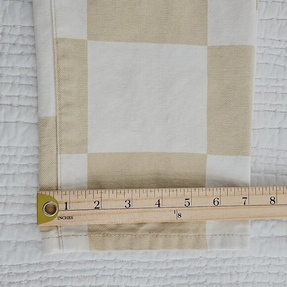 Forever 21 Men/Unisex Bib Overalls Size M (36x30) Beige White Color Block EUC - Picture 10 of 16